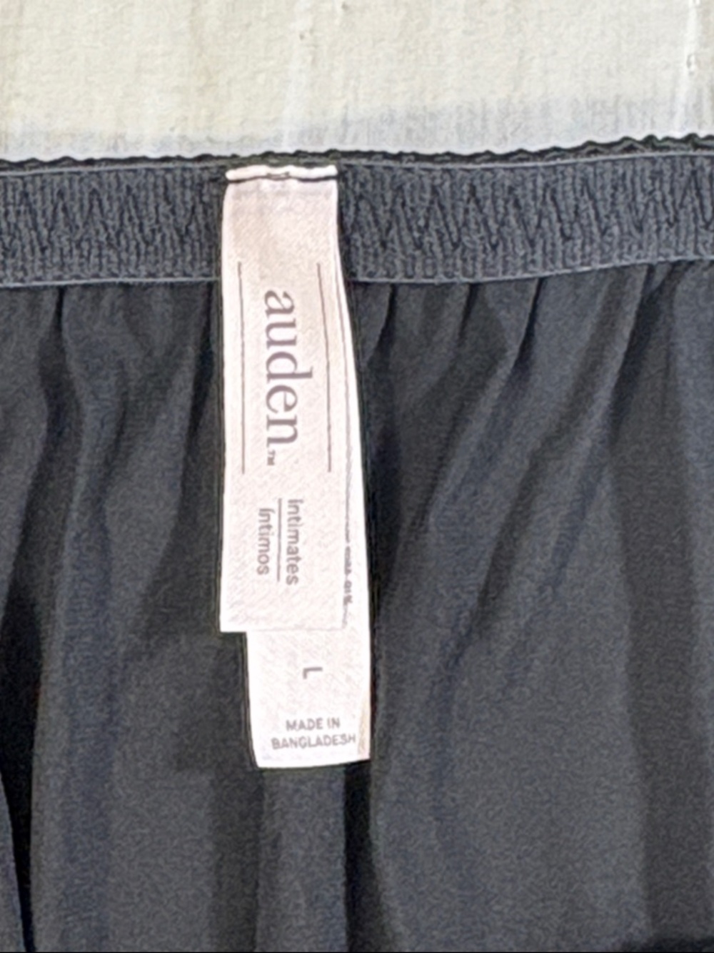 NWT Auden Women's Black Satin Lace Trim Half Slip Skirt Lingerie‎ Underskirt New - Picture 2 of 10